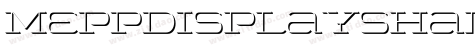 MeppDisplayShadow Italic字体转换